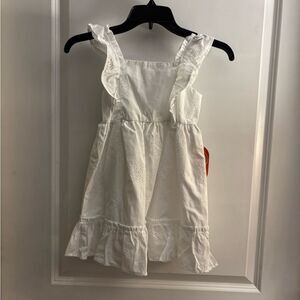 NWT Girls White Eyelet Sun Dress Sz 3T